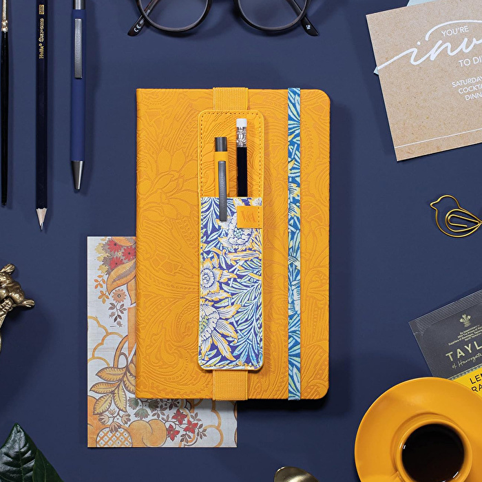 IF Bookaroo Defter Üstü Kalemlik - Sarı Çiçek Desenli