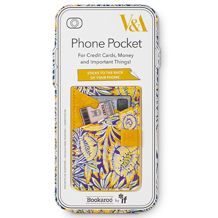 IF Bookaroo Telefon Üstü Cüzdan - Sarı Çiçek Desenli