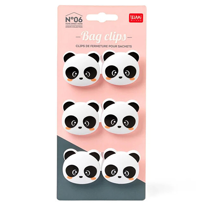 LEGAMI Poşet Klipsi Panda Set