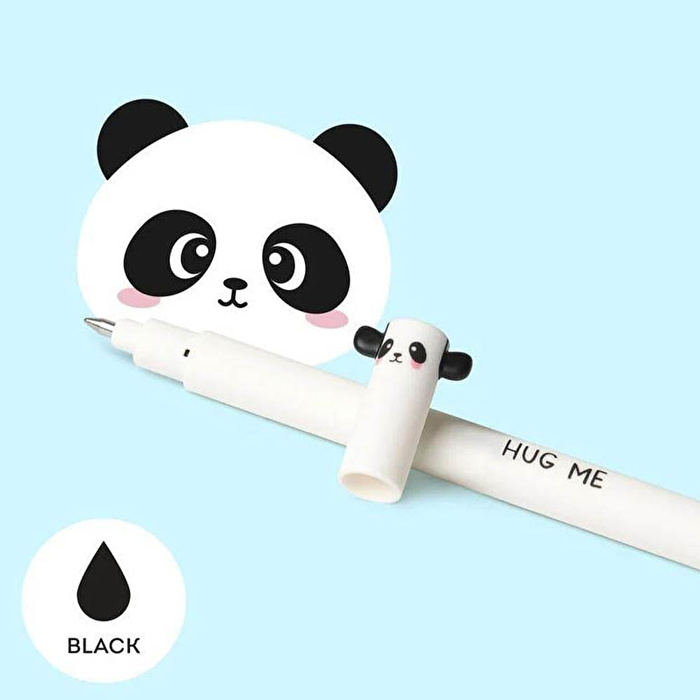 LEGAMI Silinebilir Siyah Jel Kalem Panda
