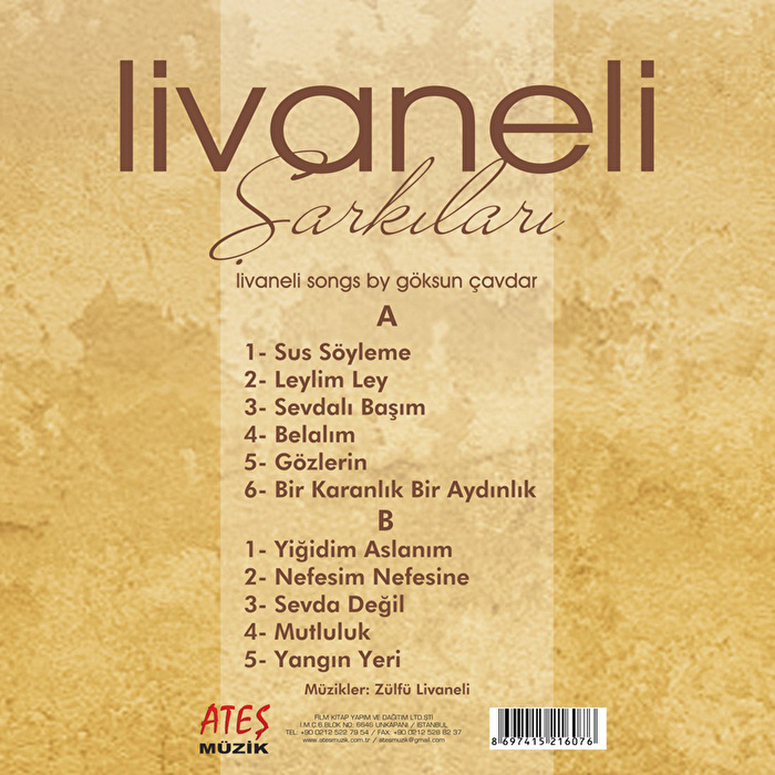 Göksun Çavdar - Livaneli Şarkıları (Enstrumantal)