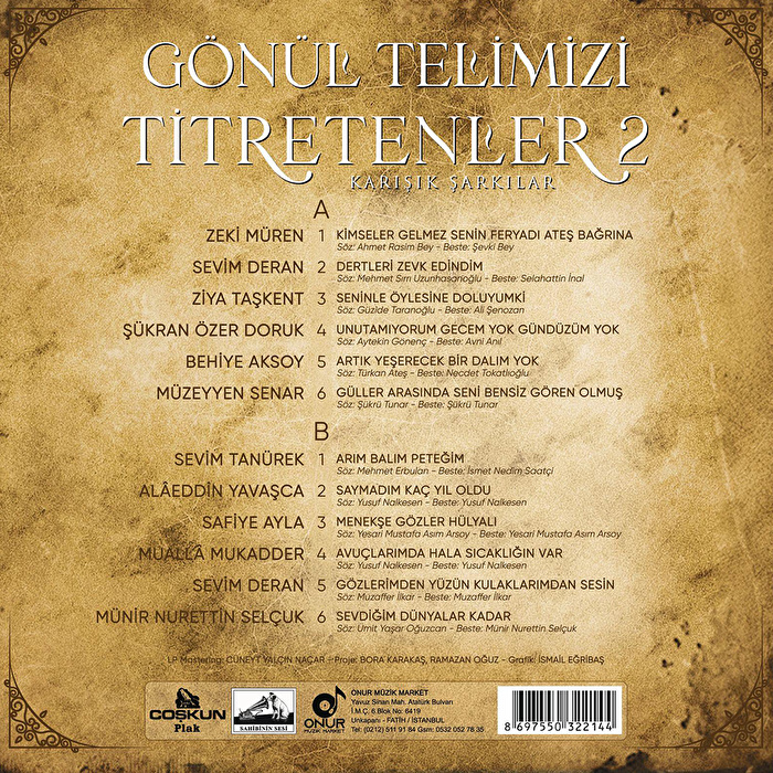 Çeşitli Sanatçılar - Gönül Telimizi Titretenler 2