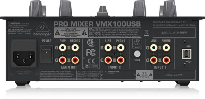 BEHRINGER Pro Mixer VMX100USB USB Dj Mikseri
