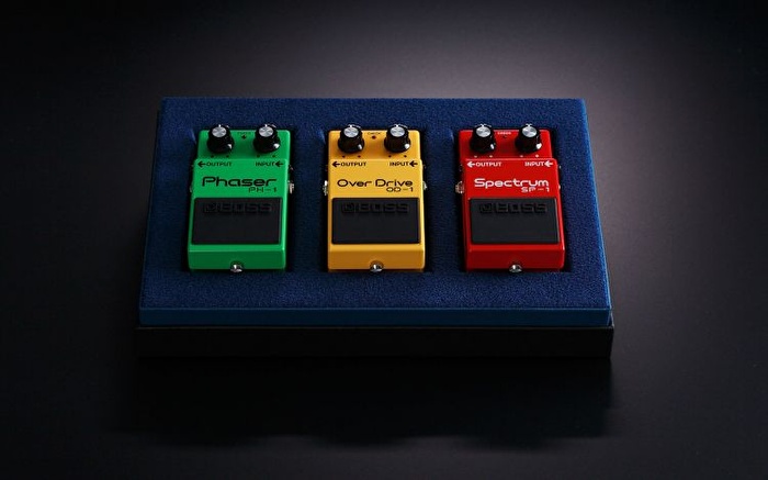 BOSS BOX-40 40. Yıl 3'lü Pedal Seti PH-1 / SP-1 / SD-1 (Japonya Üretimi Koleksiyon Seti)