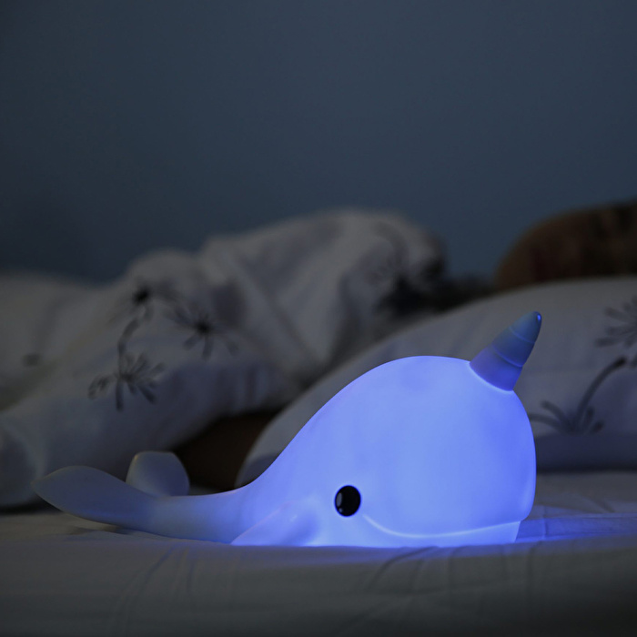 DHINK Narwhal Mavi Gece Lambası
