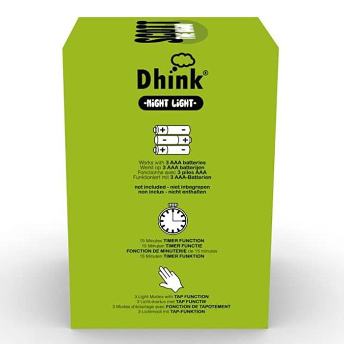 DHINK Silikon Gece Lambası Rhino Scott Yeşil