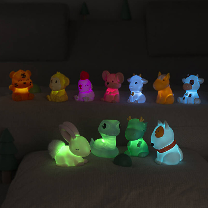 DHINK Zodiac Baby Snake Gece Lambası Mavi