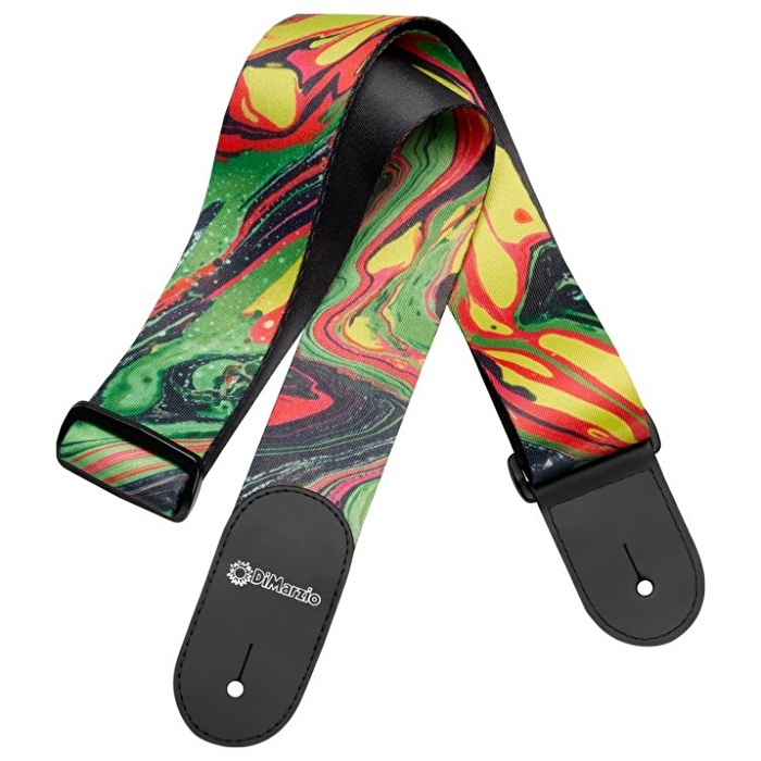 DIMARZIO DD3141 Steve Vai Print - Green Universe Nylon Askı