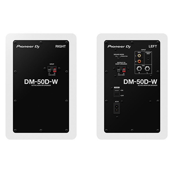 PIONEER DJ by ALPHATHETA DM-50D-W 5" Referans Monitörü(Beyaz) (Çift)