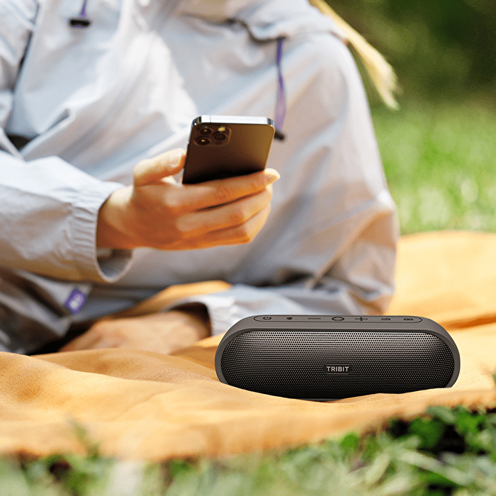 TRIBIT Xsound Plus 2 T-BTS65 30W 24 Saat Oynatma Süresi IPX7 Su Geçirmez Taşınabilir Siyah Bluetooth Hoparlör