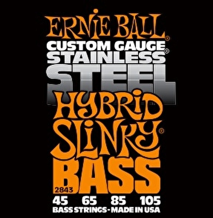ERNIEBALL P02843 STAINLESS STEEL BASS STNLS HYBRD
