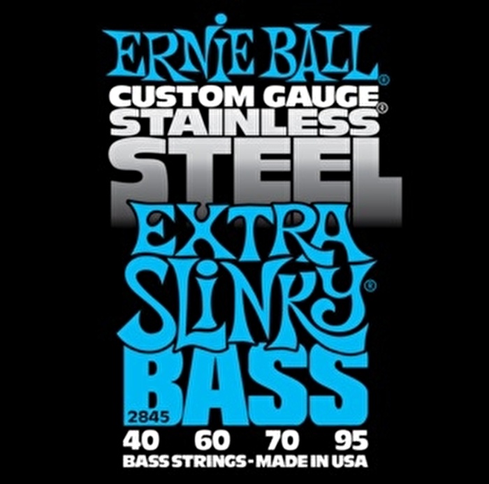 ERNIEBALL P02845 STAINLESS STEEL BASS STNLS EXTRA