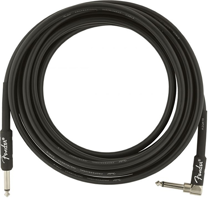 Fender Professional Düz/L Uç 4.5 Metre Siyah Enstrüman Kablo