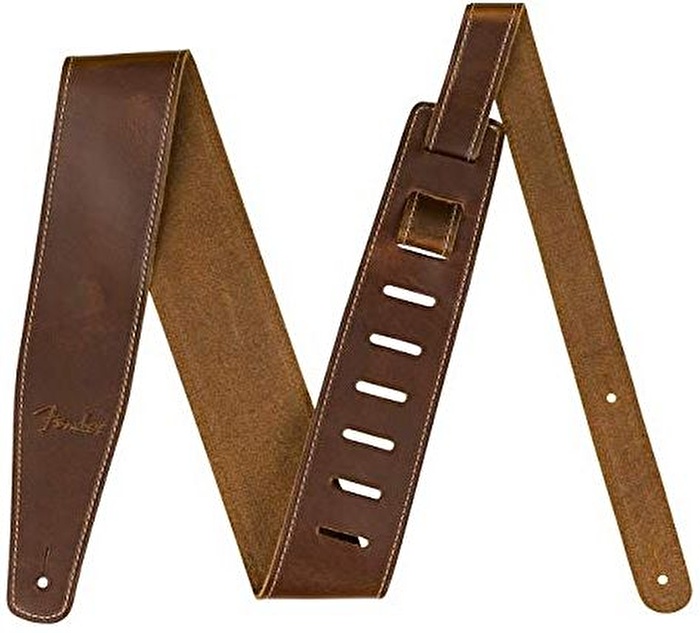 Fender 2.5" Broken-In Leather Strap Brown Askı