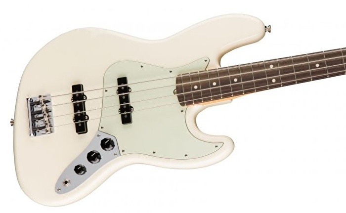 Fender American Pro Jazz Bass Gülağacı Klavye Olympic White Bas Gitar