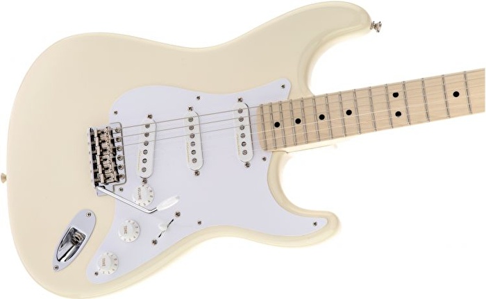 Fender Eric Clapton Stratocaster Akçaağaç Klavye Olympic White Elektro Gitar