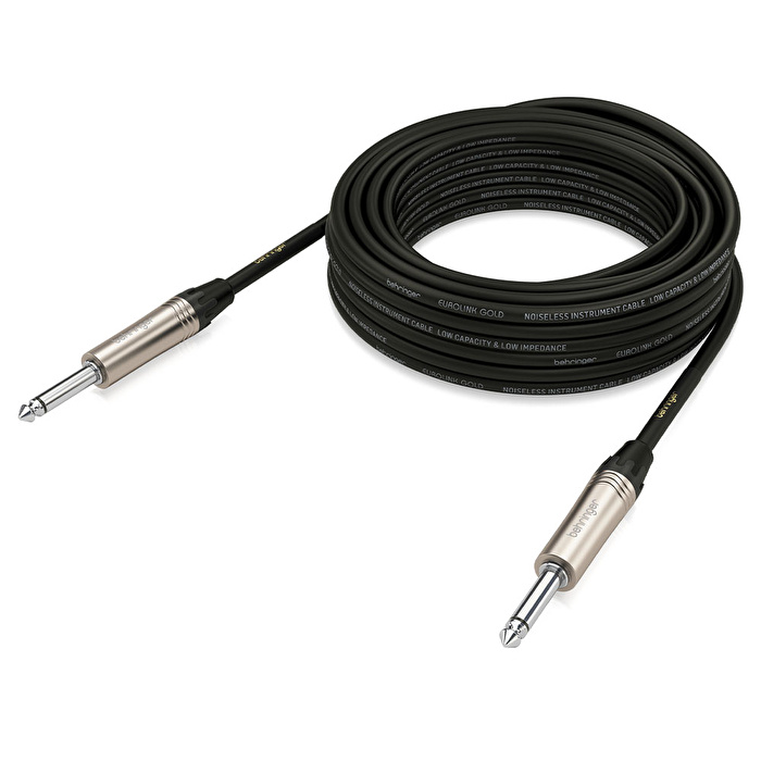 BEHRINGER Gold Performance 10 m (32,8 ft) 1/4" TS Konnektörlü Enstrüman Kablosu