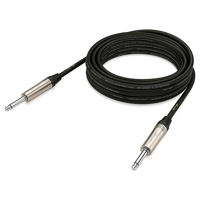 BEHRINGER Gold Performance 6 m (19,7 ft) 1/4" TS Konnektörlü Enstrüman Kablosu