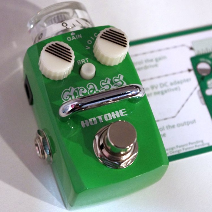 Hotone GRASS SOD-1 Single Footswitch Analog Overdrive Pedal