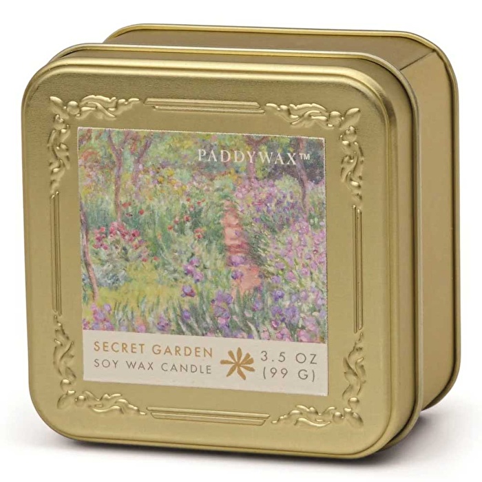 PADDYWAX Empresyonistler Metal Teneke Mum 99 gr 8x8 cm Degas Monet The Artist Garden Of Giverny