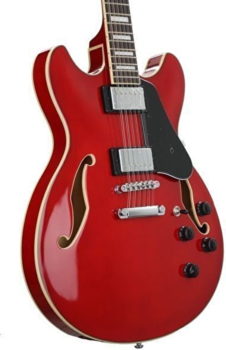 Ibanez AS7312-TCD Artcore Serisi Semi Hollow Body Transparent Cherry Red Rosewood Klavye Elektro Gitar