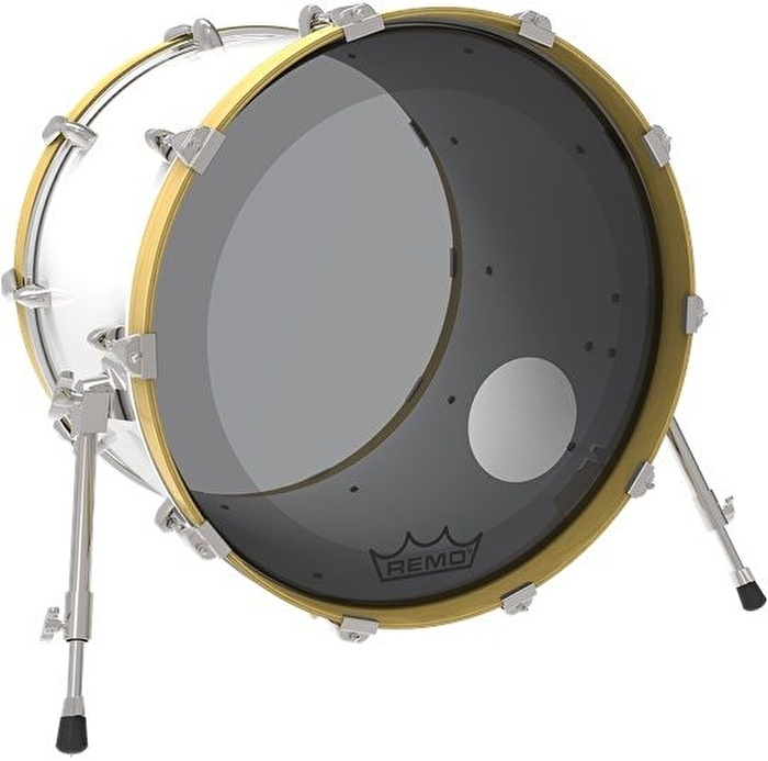 REMO P3-1318-CT-SMOH - Powerstroke® P3 Colortone™ Smoke 5" Delikli 18" Bas Davul Derisi