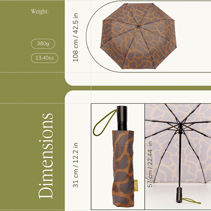 ORIGINAL DUCKHEAD The Daily - Coffee Ripples Compact Umbrella