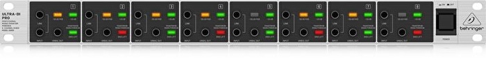 BEHRINGER DI800 V2 Professional Mains/Phantom Powered 8-Channel DI-Box
