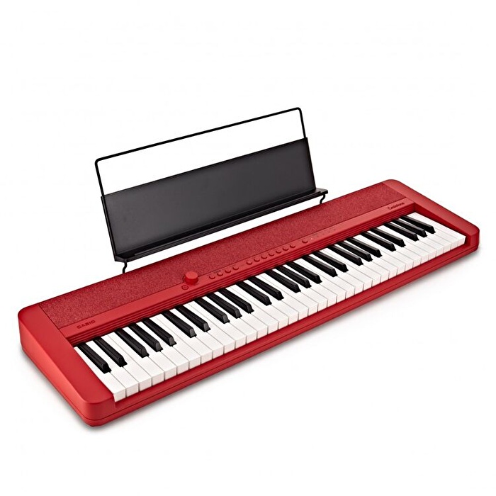 CASIOTONE CT-S1RDC 61 Tuş Piyano Stili Hassasiyetli Standart Kırmızı Org (Adaptör Dahil)