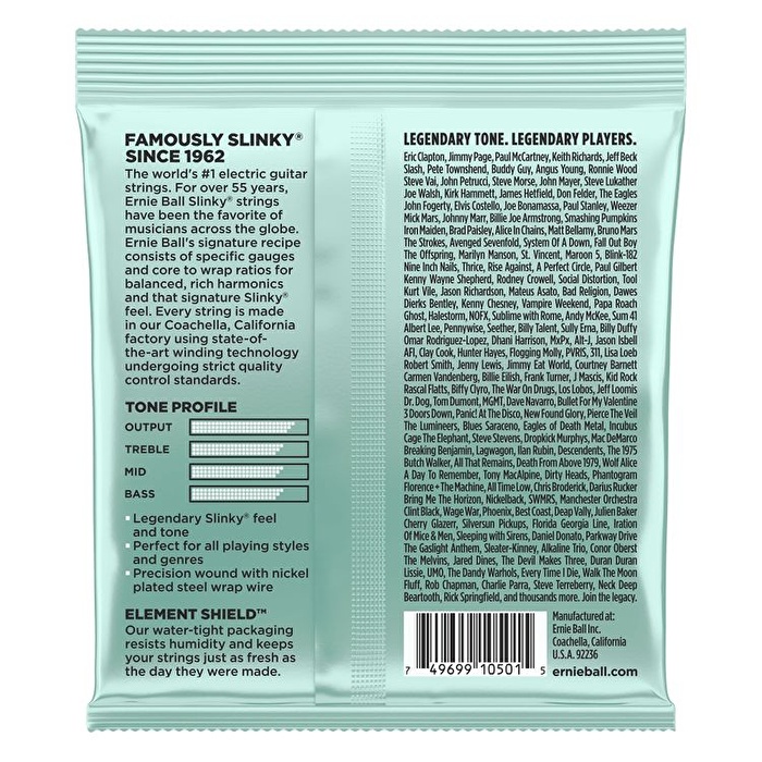 ERNIE BALL P02211 - Mondo Slinky Nickel Wound 10.5-52 Elektro Gitar Teli