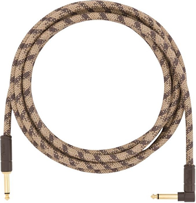 Fender 10' Angled Festival Pure Hemp Brown Stripe Enstrüman Kablosu
