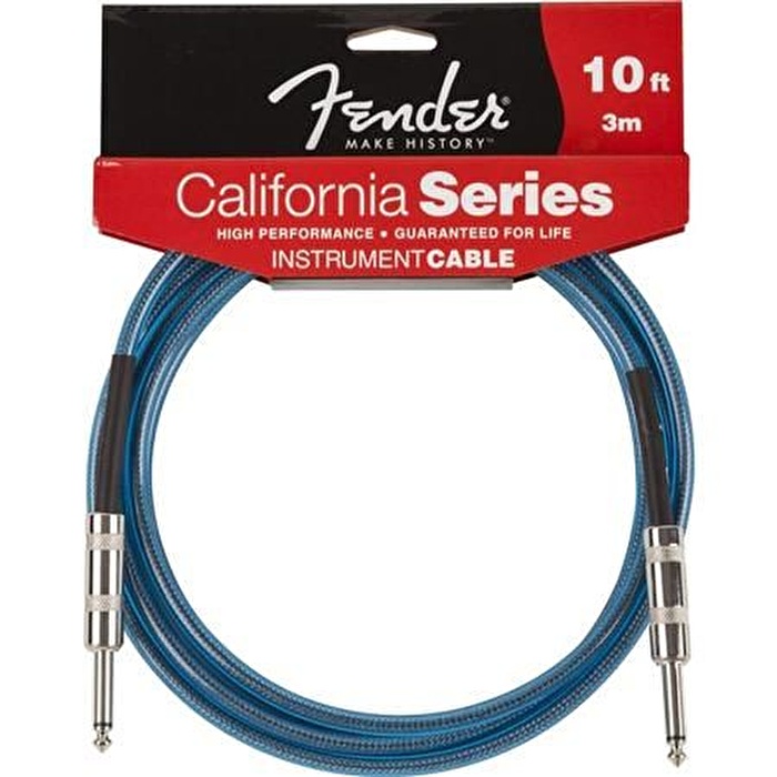 Fender 10' California Instrument Cable Lake Placid Blue Enstrüman Kablosu