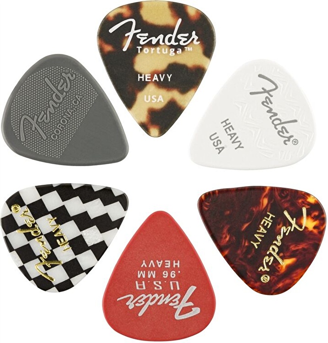Fender 351 Shape Material Medley Heavy (6) Pena
