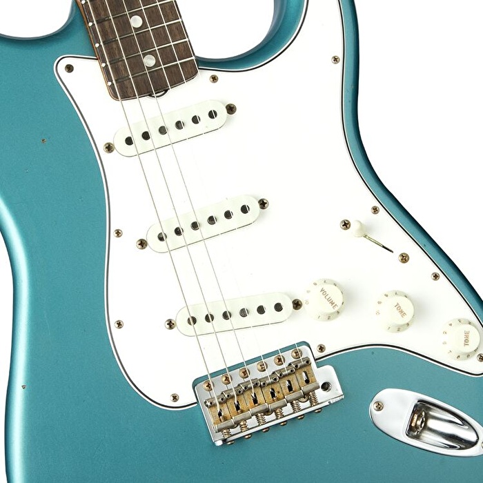 Fender Custom Shop W20 Limited Edition 1964 Stratocaster Journeyman Relic Faded Aged Ocean Turquoise Metallic Elektro Gitar