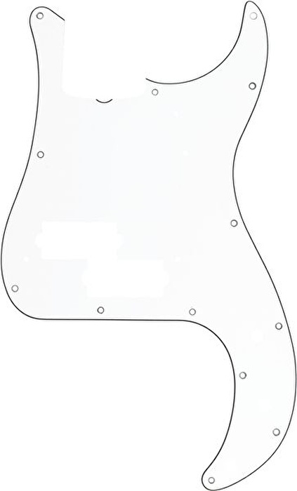Fender Pickguard Precision Bass 13-Hole Vintage Mount (with Truss Rod Notch) White