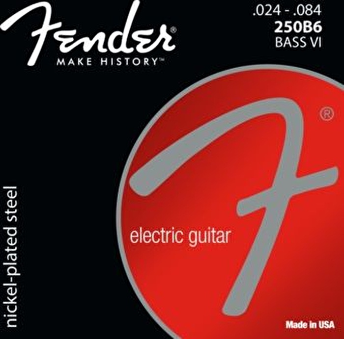 Fender Super 250's Bass VI Strings 250B6 Gauges .024/.034/.044/.056/.072/.084 String Sets - Bass VI Gitar Teli