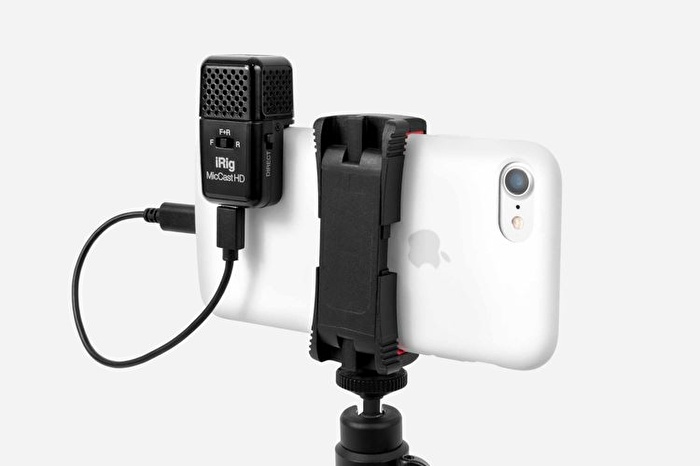 IK Multimedia iRig Mic Cast HD Çift Taraflı Kompakt Mikrofon (iOS & Android)