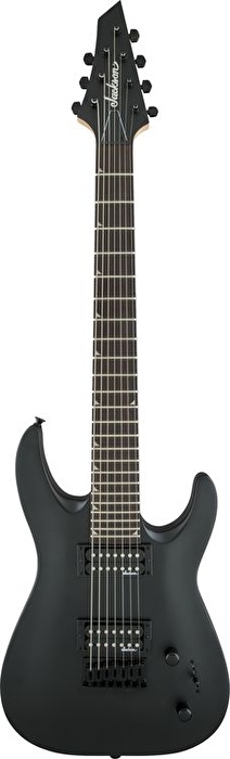 Jackson JS Dinky Arch Top JS22-7 DKA HT Amaranth Klavye Satin Black 7 Telli Elektro Gitar