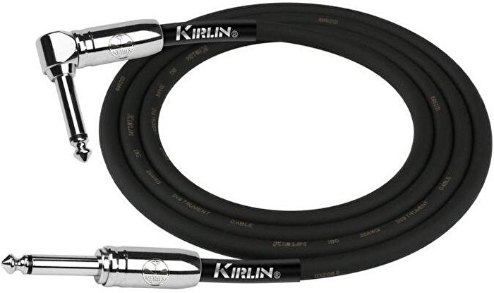 KIRLIN IPCC-202PN-6M-BK Düz/L Uç 6 Metre Siyah Enstrüman Kablosu