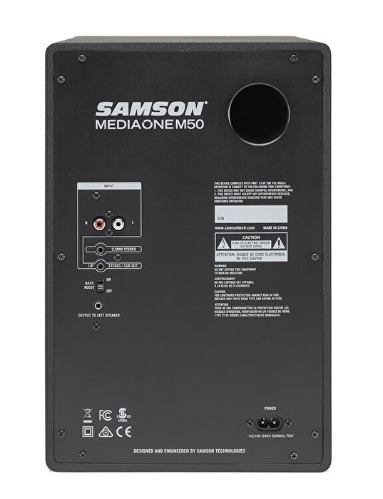 Samson M50 Media One Stüdyo Monitörü (Çift)